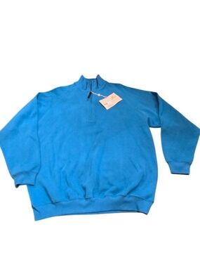 Bob Timberlake 1/4 Zip Pullover Men’s XL Blue Mock Neck NWT